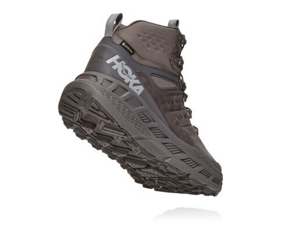 Hoka One One Turisticke Topanky Panske Hnede - Stinson Mid GORE-TEX - 43802-JRWE